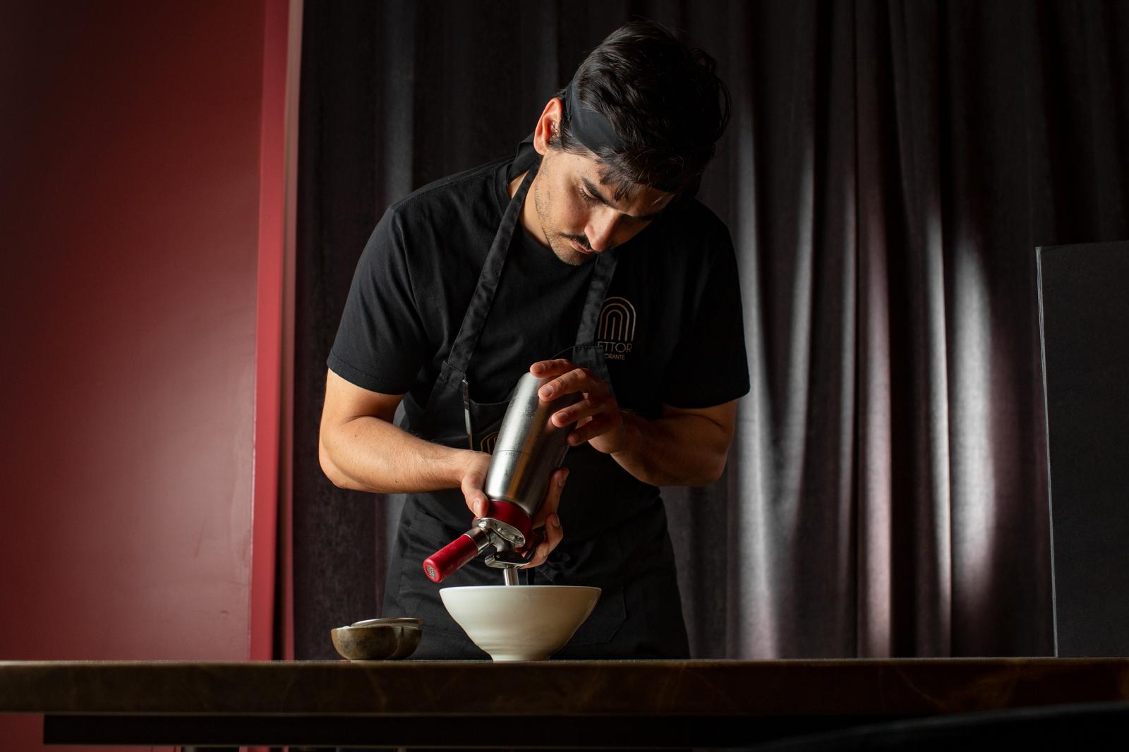 Chef Nicola Ricci al Vettor Ristorante Lungomare Bari